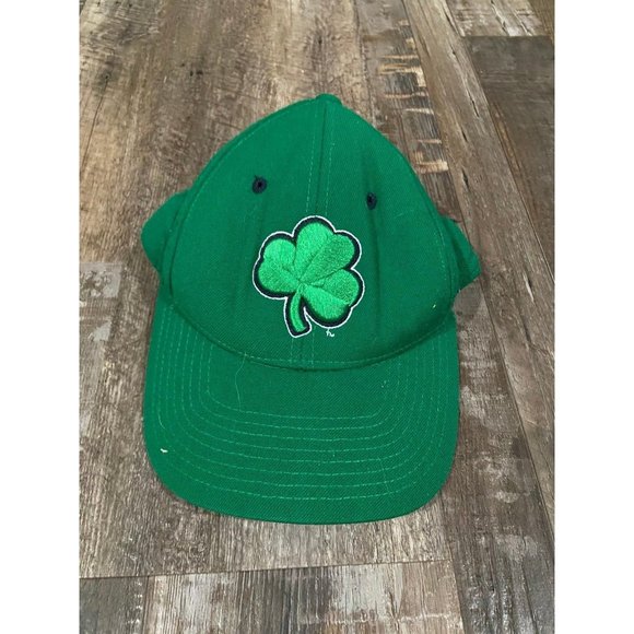 New Notre Dame Fighting Irish Zephyr Celtic Kelly Green Clover Hat 6 7/8 - Picture 1 of 3